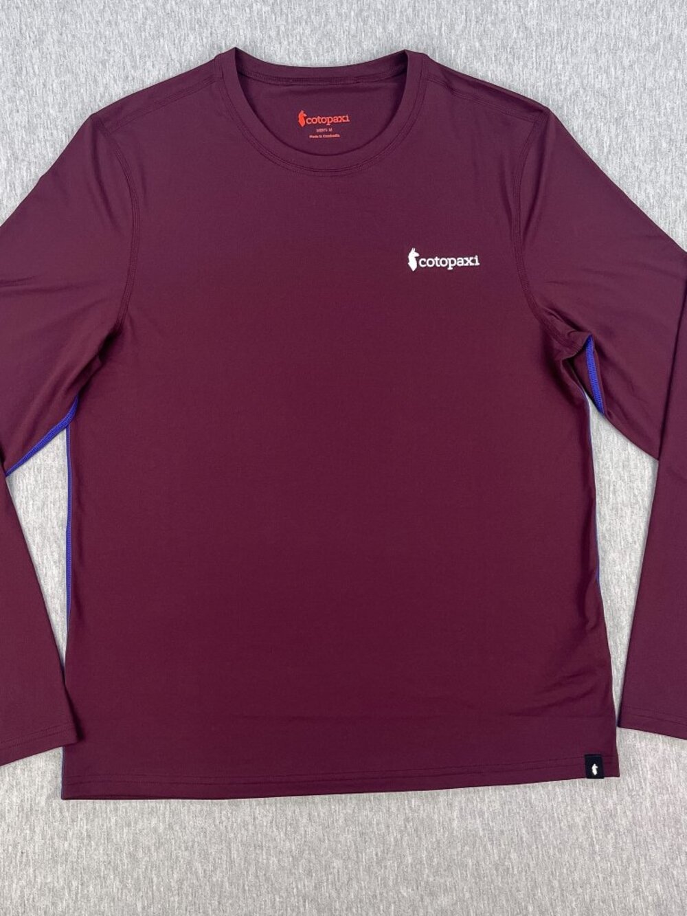Cotopaxi Fino Long Sleeve Tech Tee Mens M Wine Red Lightweight Baselayer NICE